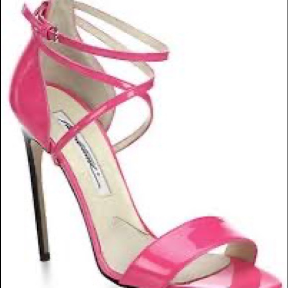 Brand New Brian Atwood Criss-Cross Peep Toe Sandals size 41 - Picture 2 of 6